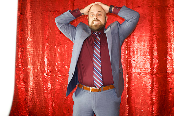 Photo Booth Red Background